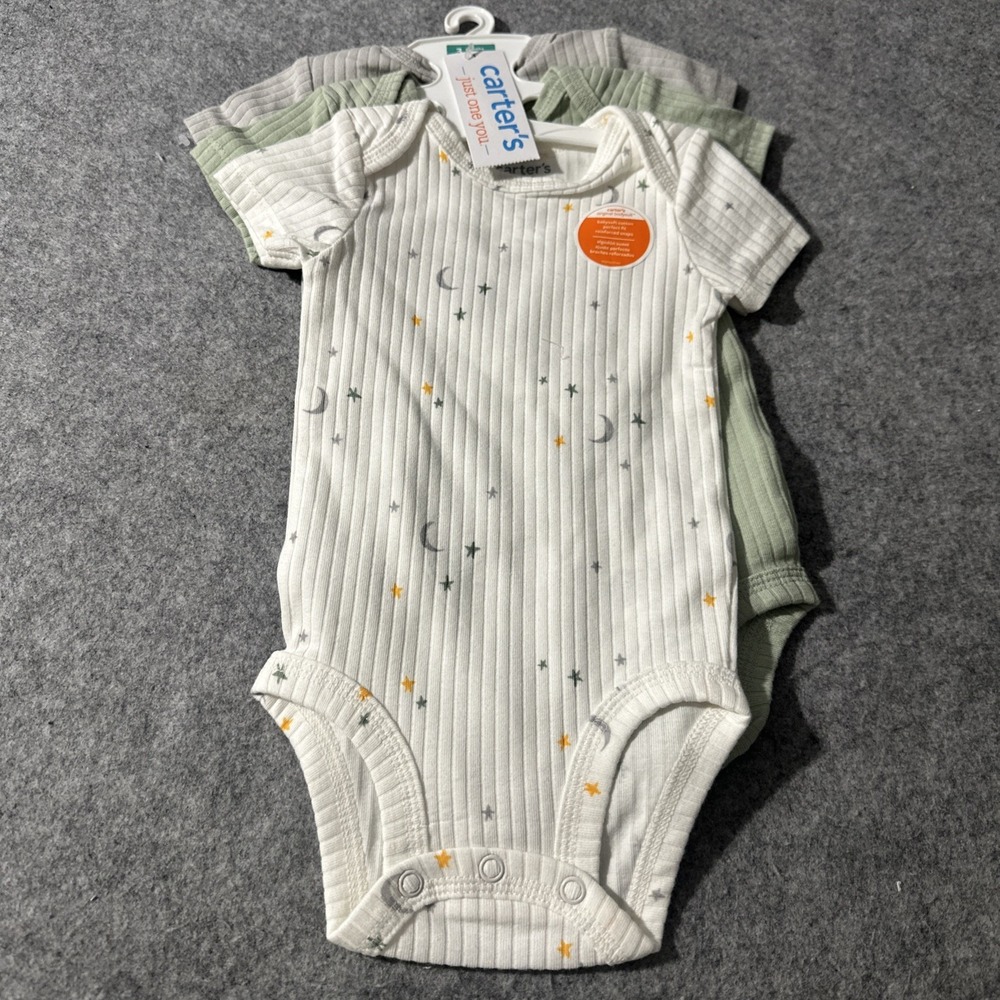 Carter's Just One You  Baby Boy Onsies Bodysuits, 3-Pack,‎ Size 3 Months NWT